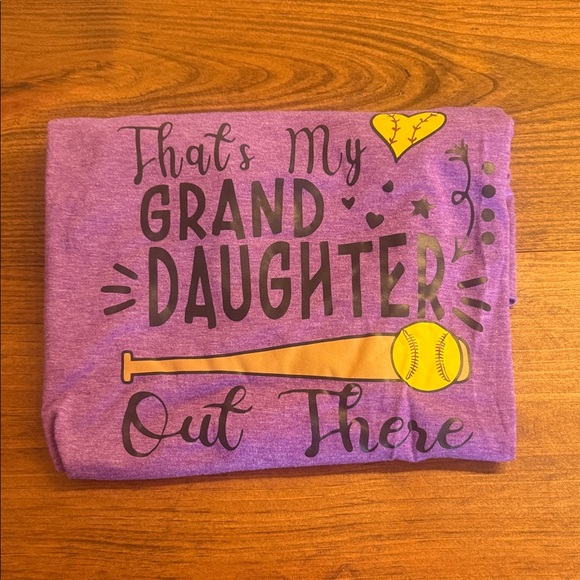 Temu Other - Charming Purple Granddaughter Graphic Tee